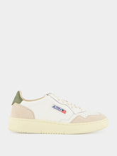 Autry White and Bronze Green Medalist Sneakers