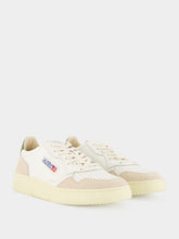 Autry White and Bronze Green Medalist Sneakers