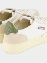 Autry White and Bronze Green Medalist Sneakers