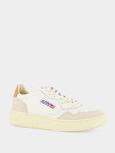 Autry White and Lion Medalist Leather Sneakers