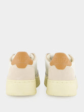 Autry White and Lion Medalist Leather Sneakers