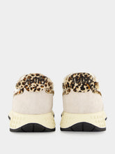 Autry White and Leopard Reelwind Low Sneakers