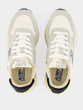 Autry Silver White and Black Reelwind Sneakers