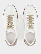 Dolce & Gabbana White and Brown Calfskin Portofino Yacht Sneakers