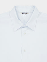 Auralee Light Blue Washed Finx Twill Cotton Shirt