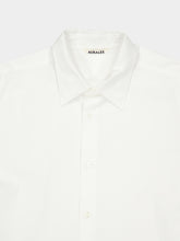 Auralee White Washed Finx Twill Cotton Shirt