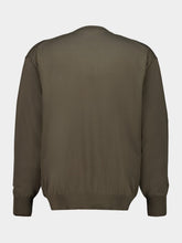 Auralee Olive Grey Giza Knit Jumper