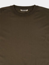 Auralee Olive Grey Giza Knit Jumper