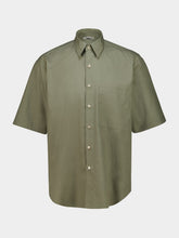 Auralee Olive Washed Finx Twill Shirt