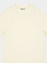 Auralee Ivory Organic Cotton Fine Rib T-Shirt