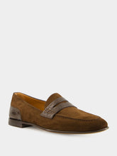 Dolce & Gabbana Ebony Brown Calfskin-Alligator Loafers