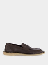 Dolce & Gabbana Brown Leather Loafers with DG Detail