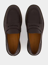 Dolce & Gabbana Brown Leather Loafers with DG Detail