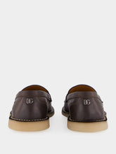 Dolce & Gabbana Brown Leather Loafers with DG Detail