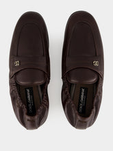 Dolce & Gabbana Chocolate Brown Calfskin Slippers