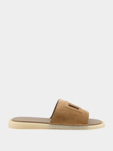 Dolce & Gabbana DG Logo Suede Sliders