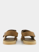 Dolce & Gabbana Brown Double Strap Suede Sandals