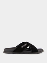 Dolce & Gabbana Black Split Leather Sandals
