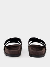 Dolce & Gabbana Ebony Flat Leather Sandals