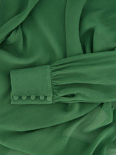 Tom Ford Green Silk Crepon Maxi Dress