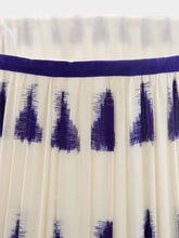 Casa Lopez Abstract White and Blue Lampshade