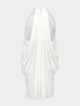 Tom Ford White Lustrous Jersey Halterneck Cocktail Dress