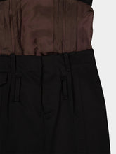 Marni Black Wool Dress with Satin Waist