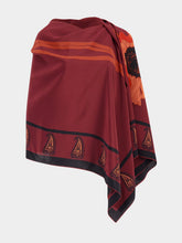 Johanna Ortiz Burgundy Rapsodia De Amapola Shawl