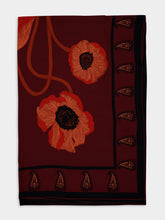 Johanna Ortiz Burgundy Rapsodia De Amapola Shawl