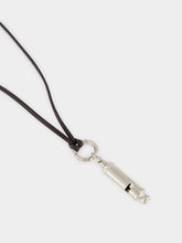 Lemaire Silver ACME Whistle Leather Necklace