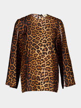 Paula Acorus Junglito Print Silk Blouse