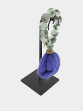 Studio Julia Atlas Blue and Grey Prayer Bead Artwork