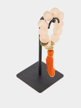 Studio Julia Atlas Pink and Orange Prayer Bead Artwork