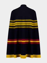 Paula Alba Multi Stripes Jacquard Knitted Cape
