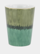 Marie Daâge Gobelet Aloe Porcelain Tumbler in Snake and Dark Green