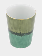 Marie Daâge Gobelet Aloe Porcelain Tumbler in Snake and Dark Green