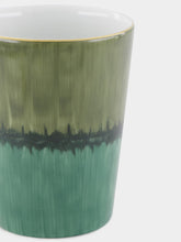 Marie Daâge Gobelet Aloe Porcelain Tumbler in Snake and Dark Green