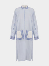 Paula Altair English Embroidered Linen Dress