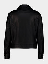Amiri Black Vintage-Cut Leather Blouson