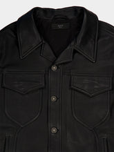 Amiri Black Vintage-Cut Leather Blouson