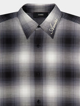 Amiri Black Oversized Flannel Shirt