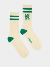Amiri Varsity Green MA Core Logo Socks
