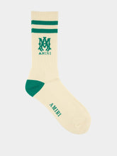 Amiri Varsity Green MA Core Logo Socks
