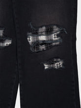 Amiri Flannel Repair Baggy Jeans