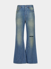 Amiri Desert Sky Slash Bootcut Jeans