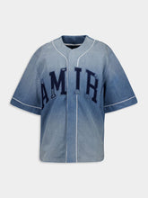 Amiri Sunfaded Denim Baseball Shirt