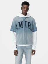 Amiri Sunfaded Denim Baseball Shirt