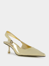 Jimmy Choo Gold Amel Slingback Pumps