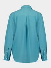 Paula Ametista Brittany Blue Silk Shirt