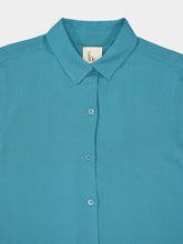 Paula Ametista Brittany Blue Silk Shirt